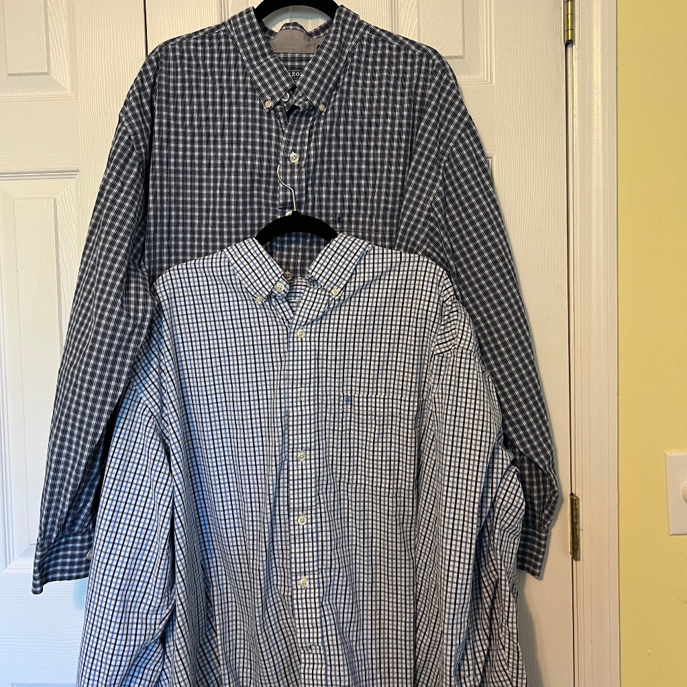 Two Men's Izod Dress Shirts Size 3XLT